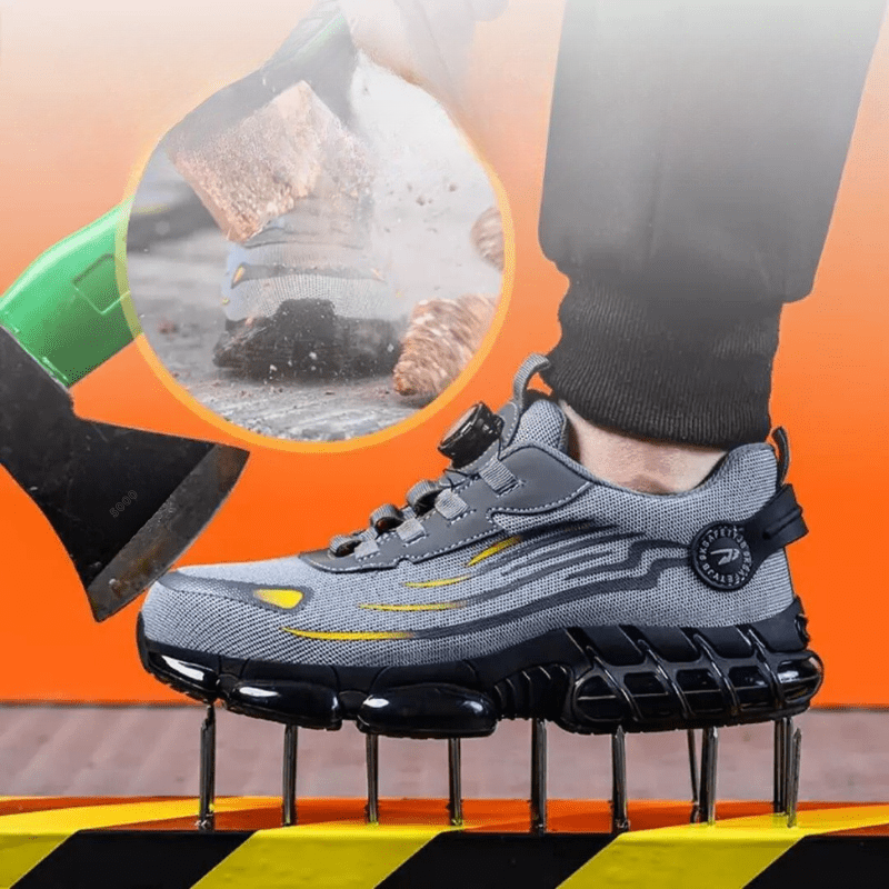 Henner Z90 Ultra-light, hard-wearing safety shoes with steel-toed rotating buckle